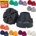Black Crutch Tips & Cane (pair Of 2) 1 Size Fits All 3/4" 7/8 Inch - Extr. Fixed Price $17.11.