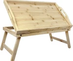Essential Supply Bamboo Bed Lap Tray With Flip Top, Raised Edge Handl. Fixed Price $42.99.