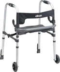 Drive Medical Foldable Walker With Built In Seat (black). Nj Pick Up Only.. Fixed Price $44.00.