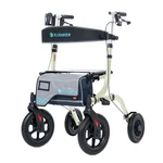Elenker All-terrain Rollator Walker With Seat Outdoor Rolling Champagne. Fixed Price $160.01.