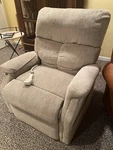 Automatic Lift Chair Upholstered Recliner Lounge By Pride Mobility. Fixed Price $485.00.