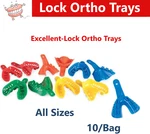 Dental Alginate Lock Ortho Impression Trays Pediatric/adult, Upper/lower, 10/BG. Fixed Price $10.95.