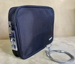 Locking Privacy Pouch Large Black Combo Latch, Secure Tether Bag Safe 10.2X7.8X2. Fixed Price $19.95.