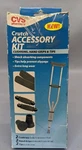 Cvs Crutch Accessory Kit Gray Includes Cushions, Hand Grips & Tips. Fixed Price $12.99.