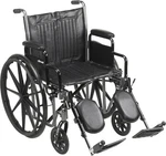 Drive Medical SSP220DDA-ELR Silver Full-reclining Transport Wheelchair. Fixed Price $139.00.