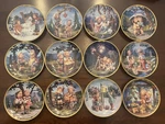 Bradford Exchange Hummel Seasons Of Joy Complete 12 Plate Set 1999 W/ Coa. Fixed Price $375.00.