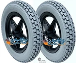 Set Of Wheels 12 1/2" X 2-1/4" Flat Free Assembly For Invacare Power Cha. Fixed Price $220.00.