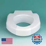Sp Ableware 37228 Secure-bolt Elevated Toilet Seat Convertible Open/closed. Fixed Price $63.58.