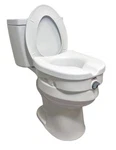 Carex E-z Lock Raised Toilet Seat With Handles, 5" Riser Arm.... Fixed Price $30.00.