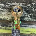 Vintage Solid Brass Stylish Compass Handle Hard Wood Folding Walking Stick Cane. Fixed Price $48.49.