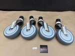 Qty Medcaster 5"X 1-1/4" Stainless Swivel Wheel Warranty. Fixed Price $100.00.