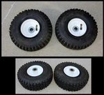 2 Nos Cheng Shin 4.10/3.50-4 Utility Tires Wheel Assy Mower Go Kart Hand Truck. Fixed Price $59.99.