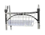 Medical Walker Basket With Plastic Insert Tray And Cup Holder, Aluminum. Fixed Price $30.80.