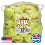 Tourna Pressureless Tennis Balls Vinyl Tote Pack Of EPTB-45. Fixed Price $58.44.