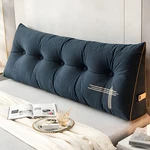 Large Bed Reading Headboard Wedge Pillow Bolster Backrest Support Cushion. Fixed Price $38.87.
