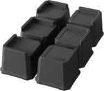 Bed Risers 3 Inch Heavy Duty 6 Pack Oversized Furniture Elevators 1,500 Lbs. Fixed Price $29.95.