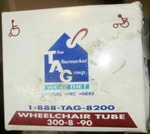Tag Pneumatic Tube For Power Scooter Tires 300-8 90 Degree Valve Wheelchair. Fixed Price $15.39.