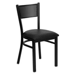 Oscar Metal Black Chair Uph Seat. Fixed Price $135.00.
