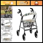 Floral Print Rollator Walker Cushions & Backrests - Universal Replacement Access. Fixed Price $17.99.