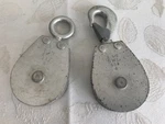 1/2" North & Judd (anchor Logo) Vintage Pulleys, Stamped Swl 550#,. Fixed Price $35.00.