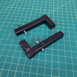Elevating Leg Rest Seat Mount Receiver For Jazzy Jet Square Hanger With Pins. Fixed Price $39.99.