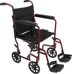 Probasics Burgundy Aluminum Transport Chair - Footrests TCA1916BG New. Fixed Price $169.99.