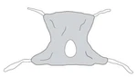 Patient Sling Full Body 58X45 Mesh Commode Opening Large. Fixed Price $115.99.