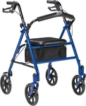 Drive Medical 10257BL-1 4 Wheel Rollator With Seat, Steel Rolling Walker,. Fixed Price $77.92.
