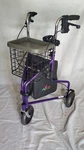 Nova Traveler 3 Wheel Folding Walker Purple. Fixed Price $100.00.