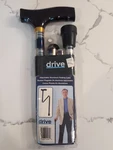 Drive Medical Lightweight Adjustable Folding Cane With Handle Aluminum Plaid. Fixed Price $16.99.