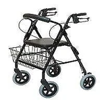 Graham Field Inches Four-wheel Rollator With Curved Back, Black # RJ4805K -.... Fixed Price $179.00.