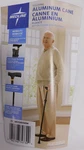 Medline Black Aluminum Adjustable Folding Cane. 250 Lbs Max. Fixed Price $15.95.