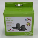 Nova Walker Glide Skis 1-1/8" Gray Rear Leg Caps Mobility Aid Pair New. Fixed Price $11.95.