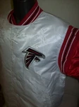 Atlanta Falcons Starter Throwback Snap Down Jacket M Xl 2X White & Red. Fixed Price $105.99.