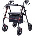 Unlicon All Terrain Rollator Walker W/seat, Backrest, Storage & 8" Wheels - Red. Fixed Price $120.00.