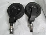 6" X 2" Rear Caster & Forks From Sunrise Medical ZM-310 Pediatric Wheelchair. Fixed Price $59.99.