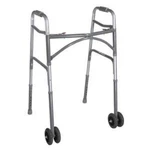 Drive Medical Heavy Duty Bariatric Two Button Walker W/ Wheels 500LB Capacity. Fixed Price $79.99.
