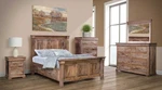 Rustic Solid Wood Bedroom Set Amish Farmhouse Panel Thick Furniture. Fixed Price $10799.00.