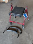 Drive Medical R726RD Lightweight Walker "rollator" With 6" Wheels, Red. Fixed Price $129.99.