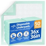 Medline Super Absorbent Underpad, 36", 50 Count, Extra Large Disposable.... Fixed Price $70.71.