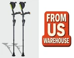 Ergoactives 7G Ergobaum Black Adult Forearm Crutches Shock Absorbing Design.. Fixed Price $209.15.