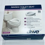 Drive Medical 12064 Raised Toilet Seat Without Lid - Lightweight Portable In. Fixed Price $27.95.