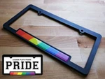 Gay Pride License Plate Frame Rainbow Lgbtq Lesbian Bisexual Trans Queer. Fixed Price $14.95.