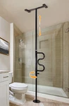 Stander Wonder Pole Floor To Ceiling Security Grab Bar Transfer Black Aid. Fixed Price $101.40.