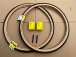 Sunlite 26 X 1 3/8 Bicycle Black Gum Wall Tires + Tubes Road Semi Slick Kenda. Fixed Price $59.95.
