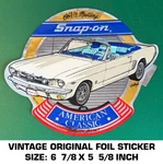 Snap-on 1964 1/2 Mustang American Classic Vintage Original Foil Decal Sticker. Fixed Price $10.20.