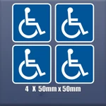 Wheelchair Blue Badge Disabled Disability Car Van Window Bumper Sticker S204. Fixed Price $5.36.