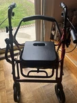 Drive Duet Transport Chair Rollator Walker 300 Lbs. Aluminum Burgundy 795BU. Fixed Price $79.99.