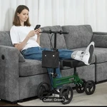Steerable Knee Walker Deluxe Medical Scooter - Green. Fixed Price $150.00.