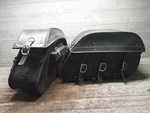 2002 99-09 Yamaha VSTAR1100 Leather Saddlebags Detachable W Ez Lock Brackets. Fixed Price $159.99.